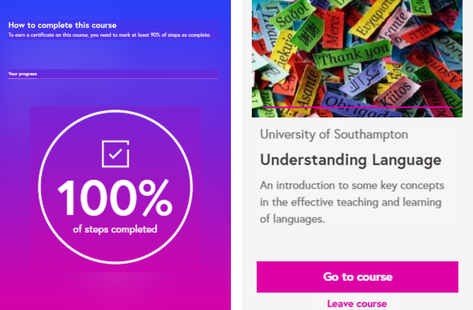 Understanding Language — прогресс курса